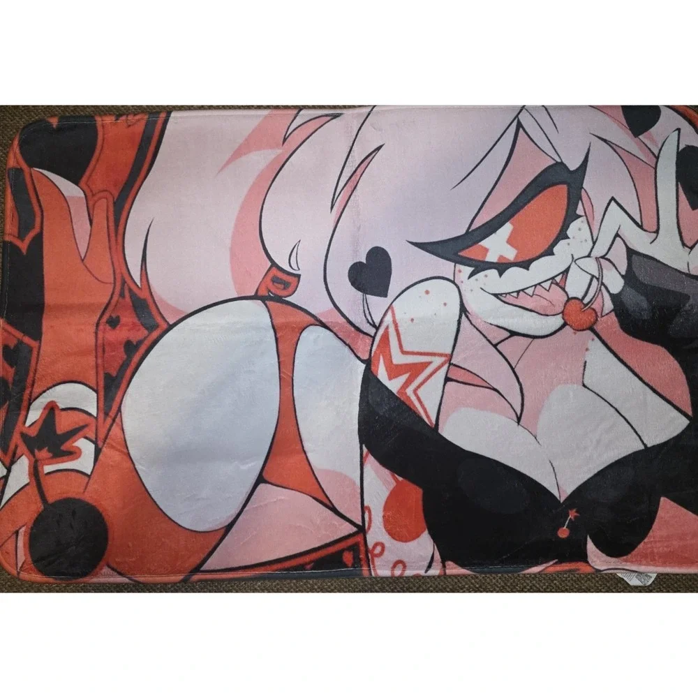 Cherri Bomb FLOOR Mat Desk Rug‎ Matches Hazbin Hotel Valentine's 2023 Playmat